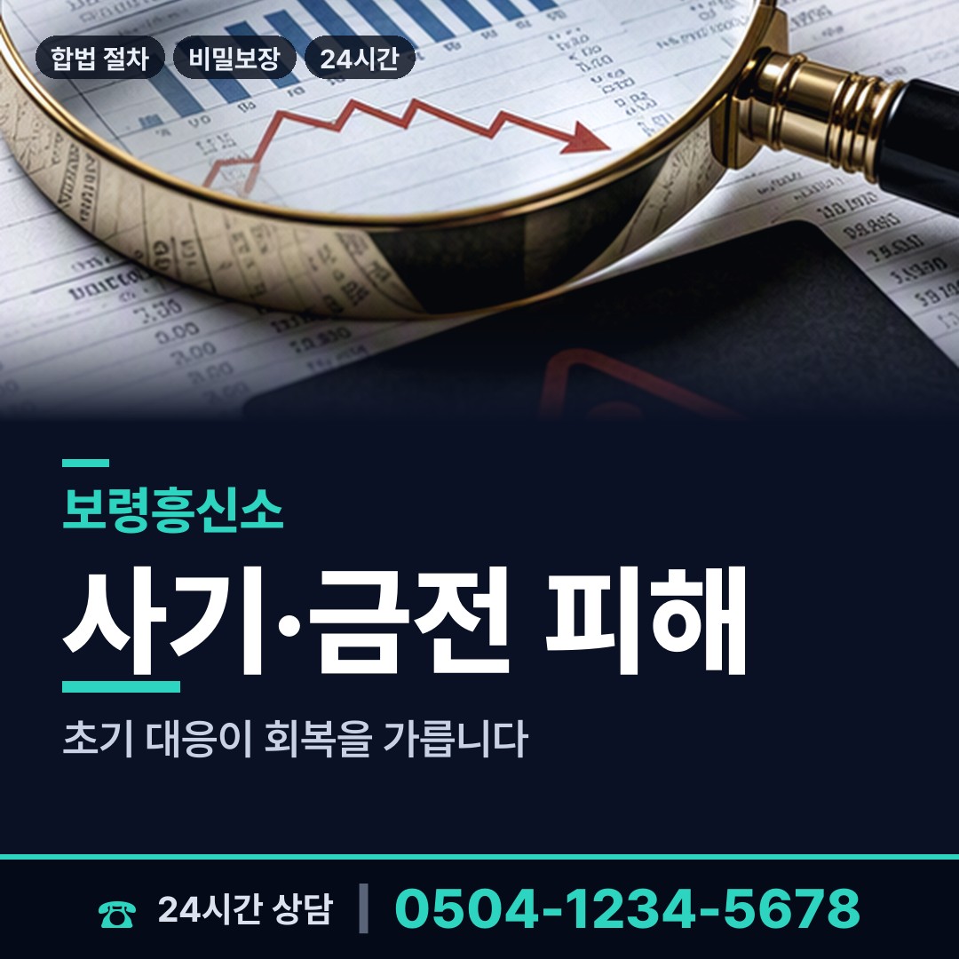 보령 주포면 탐정사무소 상담 안내